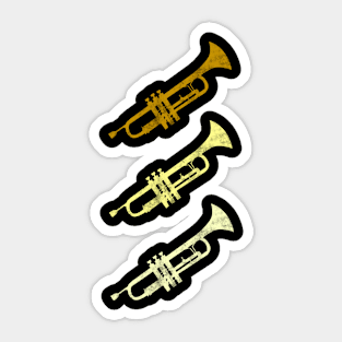 Colourful Trumpet Sticker